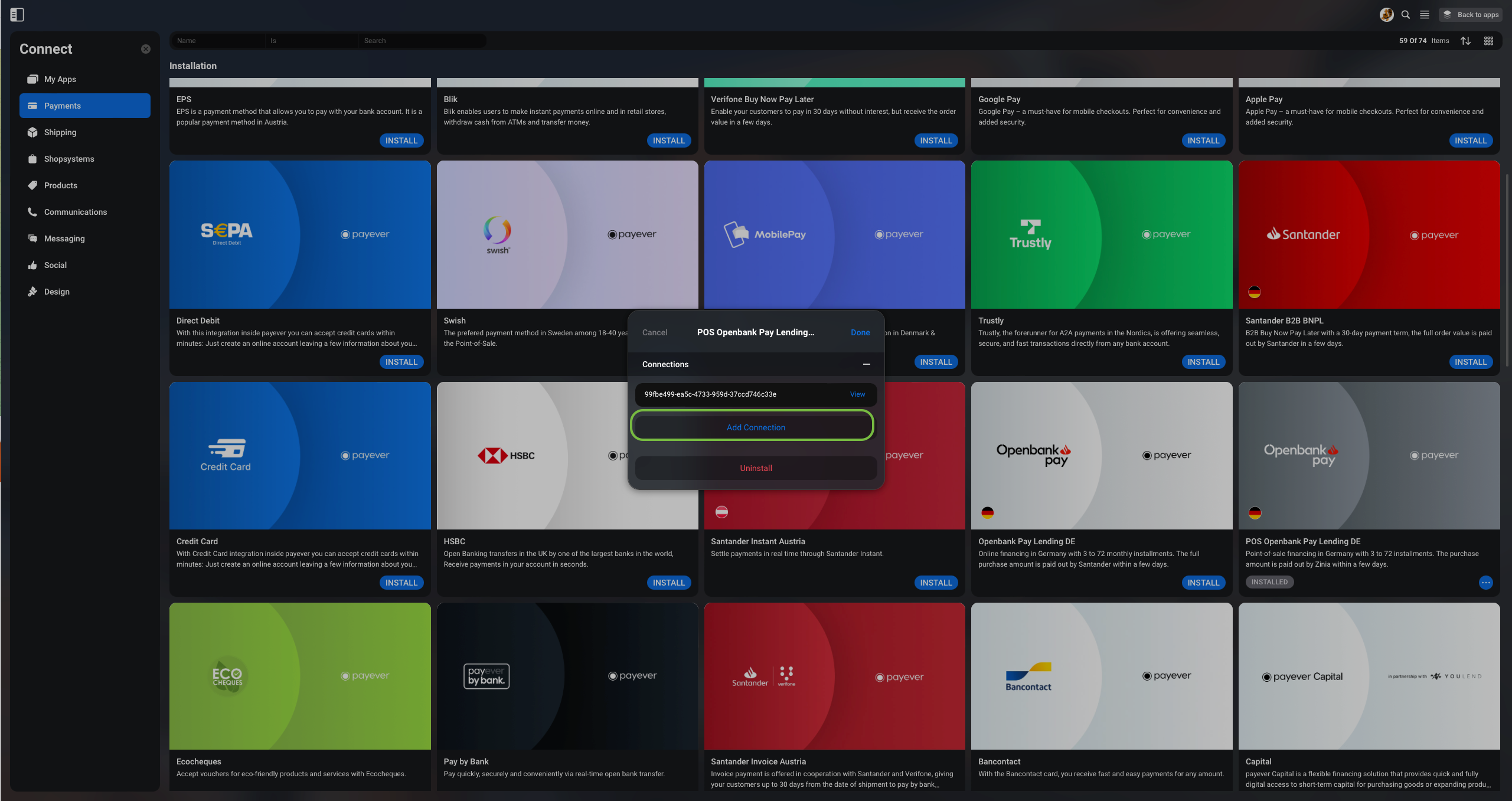 Set up payment variants – payever